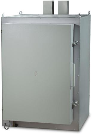 Муфельная печь 500 л, +200/+1100 °C, с многоступенчатым микропроцессорным терморегулятором и вытяжкой, выход на ПК - Под заказ