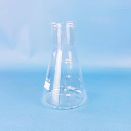 Колба коническая (Эрленмейера) 5drops КН-2-500-50, 500 мл, горло 50 мм, стекло Boro 3.3, без шлифа - В наличии