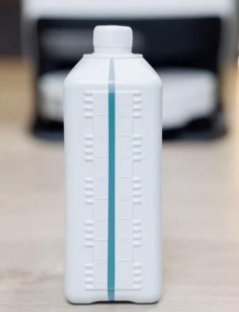 Бутыль для реактивов 1 л, квадратная, горло 28 мм, ПНД, с крышкой с прорезиненной прокладкой и кпв, 100 шт/упак