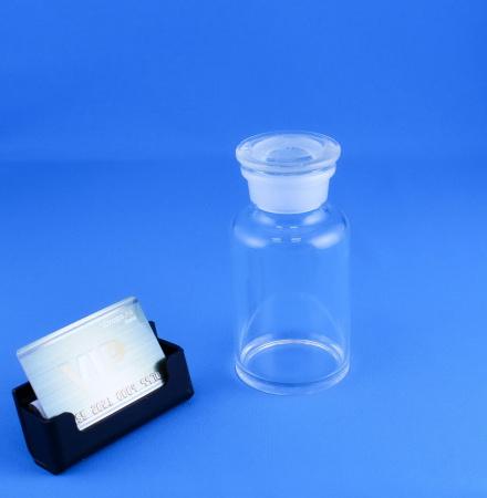 Склянка (штанглас) 5drops, 250 мл, светлое стекло, с притёртой пробкой, широкое горло