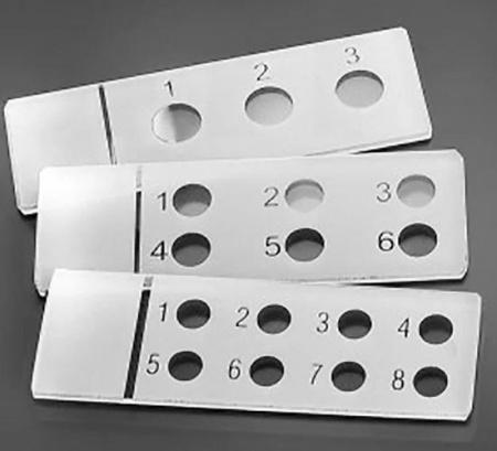 Стекло предметное 26х76 мм, с 8-ю окошками, для микропрепаратов, 50 шт/упак - В наличии