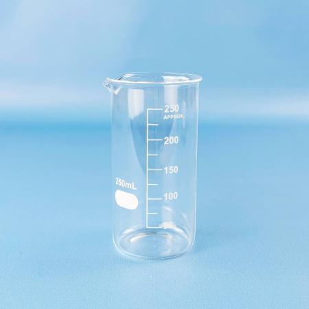 Стакан лабораторный высокий 5drops В-1-250, 250 мл, стекло Boro 3.3, градуированный - В наличии