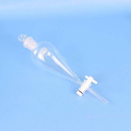 Воронка делительная грушевидная ВД-3-250, 250 мл, с фторопластовым краном, ISO 4800