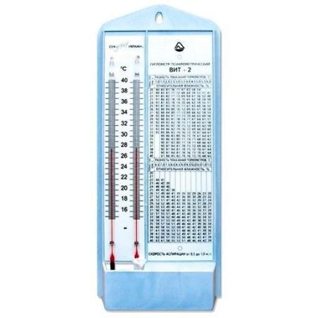 Гигрометр психрометрический ВИТ-2 (+15..+40) "Стеклоприбор" с поверкой - Под заказ
