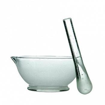 Ступка стеклянная с пестиком, диаметр 60 мм Ступка стеклянная с пестиком, диаметр 60 мм