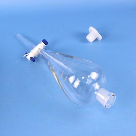 Воронка делительная грушевидная 5drops ВД-3-500, 500 мл, с делениями, с фторопластовым краном