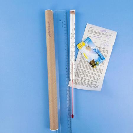 Термометр СП-2П (0…+100)°С - 220/100 ц.д.1., керосин, (ГОСТ 28498-90)