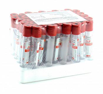 Пробирка вакуумная с активатором свертывания 9 мл, 16х100 мм, 50 шт/упак, пластик, для исследования сыворотки Improvacuter Пробирка вакуумная с активатором свертывания 9 мл, 16х100 мм, 50 шт/упак, пластик, для исследования сыворотки Improvacuter