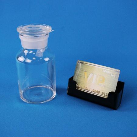 Склянка (штанглас), 250 мл, светлое стекло, с притёртой пробкой, широкое горло