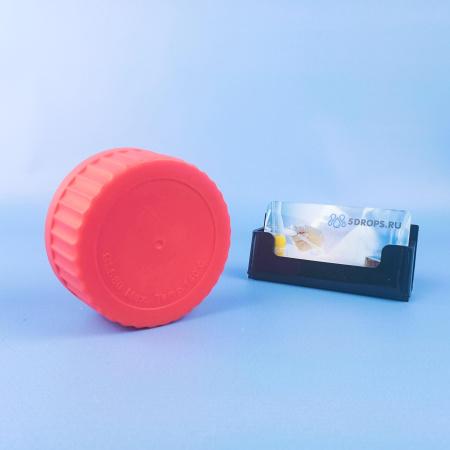 Банка для реактивов 1000 мл, стекло Boro 3.3, светлое стекло, широкое горло GL80, с винтовой крышкой, градуированная