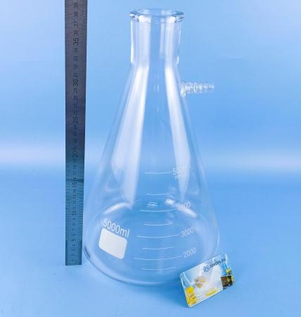 Колба Бунзена 5drops, 5000 мл, стекло Boro 3.3, без шлифа