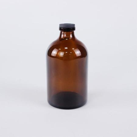 Флакон инъекционный 5drops-ФП-100, 100 мл, темное стекло, гладк., горло G20, 63 шт/упак