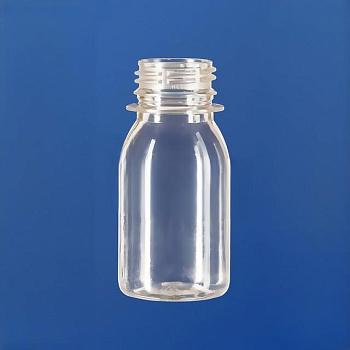 Флакон 50 мл, горло 28/410 мм, ПЭТ, прозрачный, без крышки, 500 шт/упак