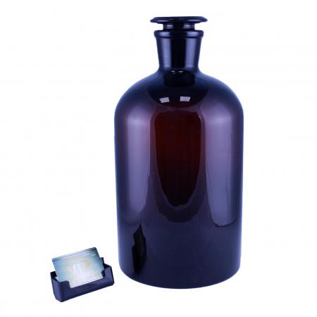 Склянка (штанглас) 5drops, 10000 мл, темное стекло, с притёртой пробкой, узкое горло