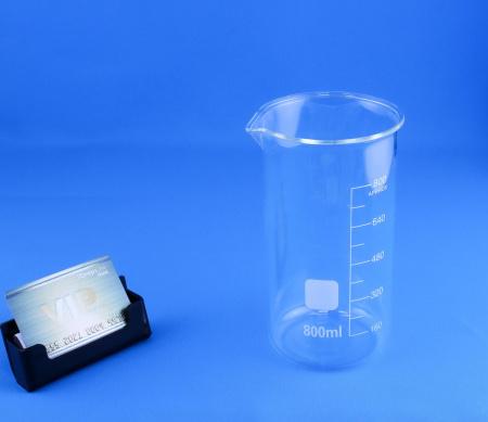 Стакан лабораторный высокий 5drops В-1-800, 800 мл, стекло Boro 3.3, градуированный