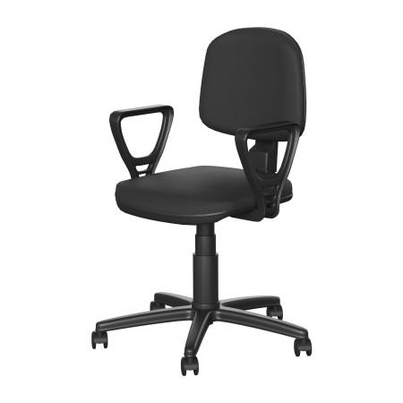 Кресло 600х600х790-990 мм, полиуретан., каркас, регулирвка сиденья 460-550 мм, с подлокотниками - Под заказ