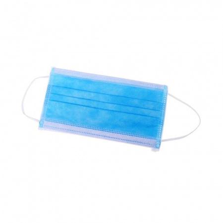 Маска медицинская 3-х слойная из нетканого материала на резинке, упаковка 50 шт - Под заказ