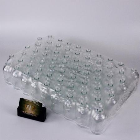 Флакон 100 мл инъекционный, светлое стекло 3-го класса, 5drops-ФЛС1-100, круглый скат, 63 шт, G20, гладкое горло, без пробки