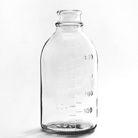 Бутылка для крови, трансфузионных и инфузионных препаратов 450 мл, гладк., светлое стекло, горло G34, 15 шт/упак - В наличии