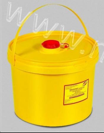 Ёмкость для сбора колюще-режущих медицинских отходов одноразовая, 10 л Россия