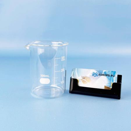 Стакан лабораторный низкий 5drops Н-1-300, 300 мл, стекло Boro 3.3, градуированный