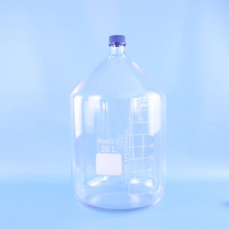 Банка для реактивов, 20000 мл, светлое стекло, градуированная