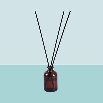 Флаконы 50 мл для диффузоров, темное стекло 3-го класса, круглый скат, 81 шт, G20, гладкое горло, с резиновыми пробками, 5drops Флаконы 50 мл для диффузоров, темное стекло 3-го класса, круглый скат, 81 шт, G20, гладкое горло, с резиновыми пробками, 5drops