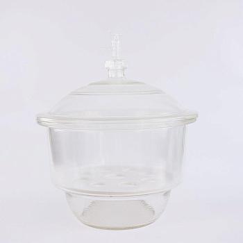 Эксикатор 1-300, 300 мм, с краном, светлое стекло