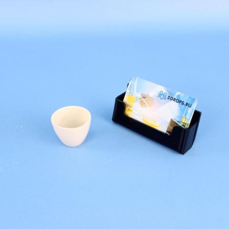 Тигель Н № 4, низкий, 25 мл, диаметр 45 мм, высота 35 мм, 10 шт/упак, ГОСТ 9147-80