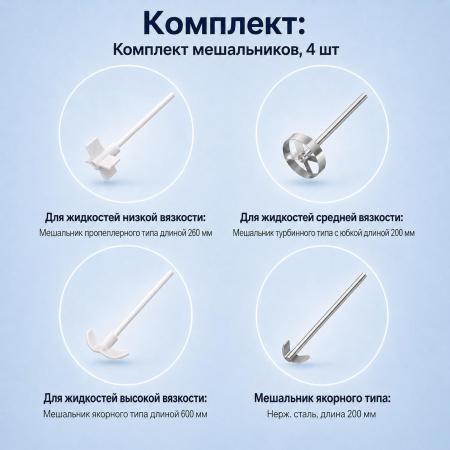 Комплект №2 : Мешальники для верхнеприводных мешалок – 4 шт. - В наличии