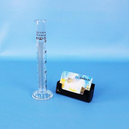 Цилиндр мерный 1-50-2, 50 мл, со стеклянным основанием, с носиком