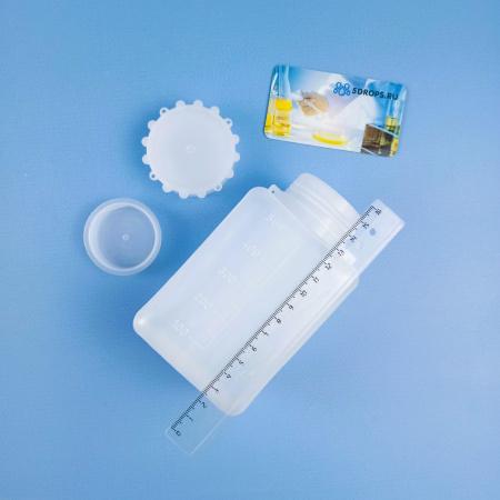 Бутыль квадратная, 500 мл, ПЭВП, 70х80х138 мм, градуированная, Aptaca