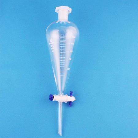 Воронка делительная грушевидная 5drops ВД-3-500, 500 мл, с делениями, с фторопластовым краном - В наличии