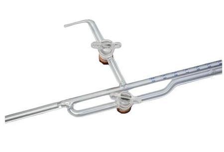 Бюретка c краном 1-2-2-1-0,01, 1 мл, (микробюретка)