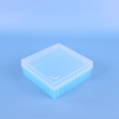 Штатив-бокс для криопробирок на 2 мл, ячейка 12 мм, 100 гнезд, п/п