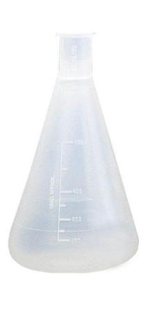 Колба коническая, 500 мл, с делениями, без пробки, полипропилен, IT - В наличии