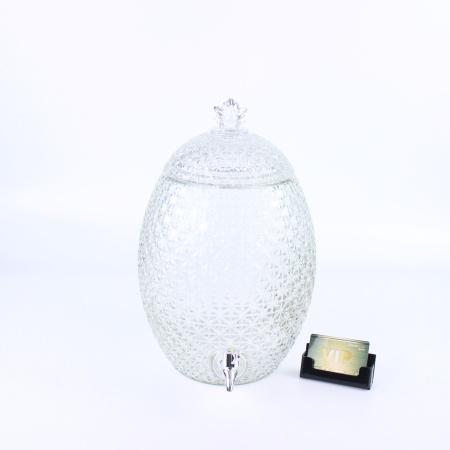 Лимонадница "Амфора" 10 литров, с декорированной граненной крышкой Лимонадница "Амфора" 10 литров, с декорированной граненной крышкой