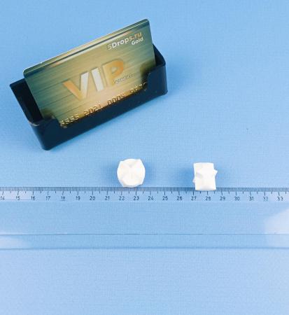 Якорь для магнитной мешалки ребристый двусторонний диам.20 мм, высота 16 мм, фторопласт