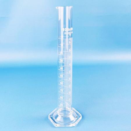 Цилиндр мерный 5drops 1-100-2, 100 мл, с носиком, стекло, градуированный, со стеклянным шестиугольным основанием - В наличии