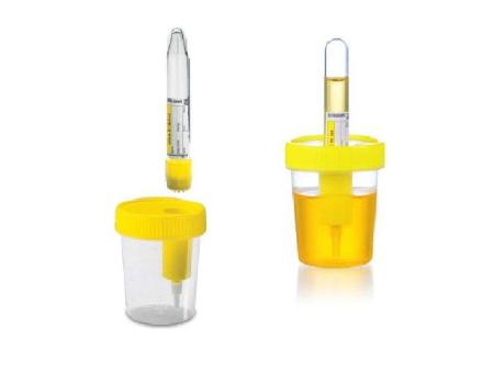 Контейнеры лабораторные для взятия проб, стерильные, п/п - 120 мл, с держателем, инд. уп, ( упаковка 10 шт )