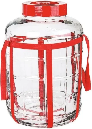 Банка (бутыль) стеклянная 14 литров с гидрозатвором - Под заказ