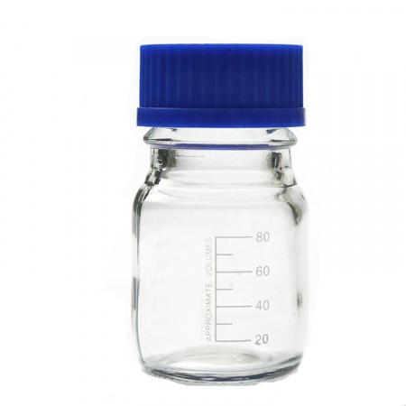 Банка для реактивов, 100 мл, светлое стекло, градуированная Банка для реактивов, 100 мл, светлое стекло, градуированная - В наличии