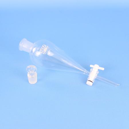 Воронка делительная грушевидная ВД-3-250, 250 мл, с фторопластовым краном, ISO 4800