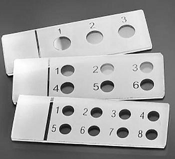 Стекло предметное 26х76 мм, с 3-мя окошками, для микропрепаратов, 50 шт/упак