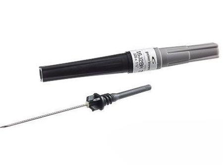 Игла двусторонняя 22Gх1,5, 0,7х38 мм, черная, 100 шт/упак, VACUETTE - Под заказ