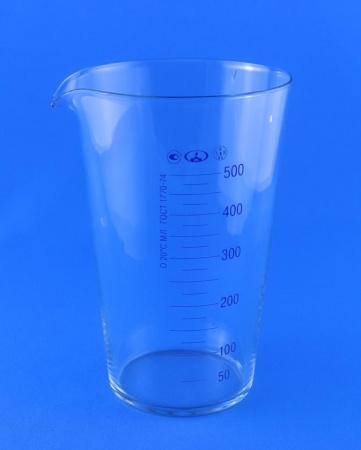 Мензурка стеклянная мерная, 500 мл - В наличии