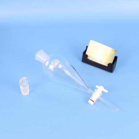 Воронка делительная грушевидная ВД-3-250, 250 мл, с фторопластовым краном, ISO 4800