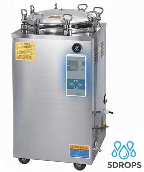Вертикальный паровой автоматический автоклав/стерилизатор 5Drops-LS-75LD, 75 л, 105-134 °C