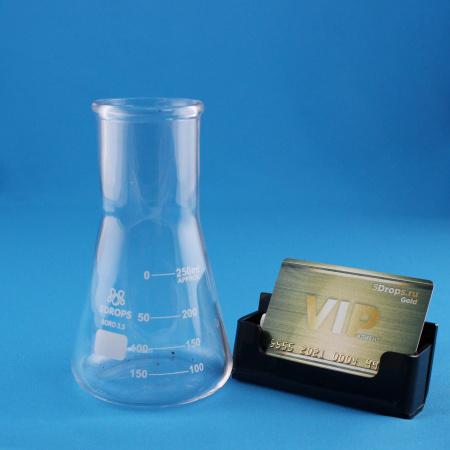 Колба коническая (Эрленмейера) 5drops КН-2-250-50, 250 мл, горло 50 мм, стекло Boro 3.3, без шлифа