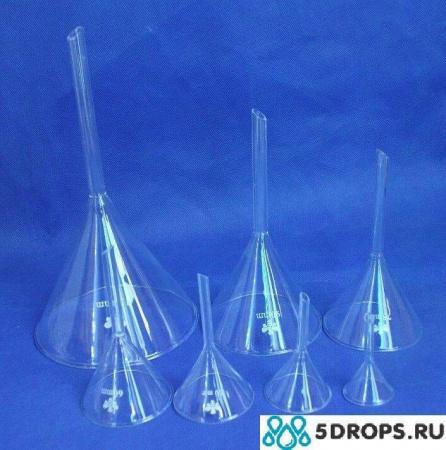 Воронка лабораторная, диаметр 36 мм, стекло, без шлифа